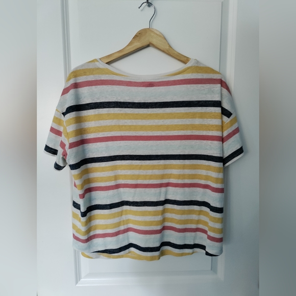 Old Navy Striped Boyfriend Shirt - Picture 4 of 4